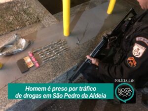 Leia mais sobre o artigo Homem é preso por tráfico de drogas em São Pedro da Aldeia