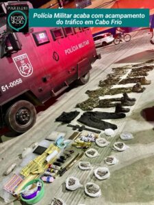 Leia mais sobre o artigo Polícia Militar acaba com acampamento do tráfico em Cabo Frio