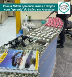 Leia mais sobre o artigo Polícia Militar apreende armas e drogas com ” gerente” do tráfico em Araruama
