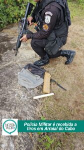 Leia mais sobre o artigo Polícia Militar é recebida a  tiros em Arraial do Cabo