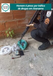 Leia mais sobre o artigo Homem é preso por tráfico de drogas em Araruama