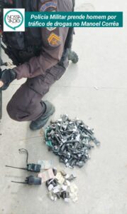 Leia mais sobre o artigo Polícia Militar prende homem por tráfico de drogas no Manoel Corrêa