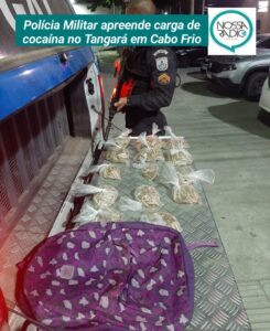 Leia mais sobre o artigo Polícia Militar apreende carga de cocaína no Tangará em Cabo Frio