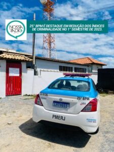 Leia mais sobre o artigo 25° BPM é destaque em redução dos índices de criminalidade no 1° semestre de 2023