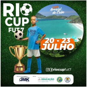 Leia mais sobre o artigo Arraial do Cabo vai sediar o evento Rio Cup Fut 7 entre os dias 20 e 23 de julho