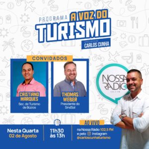 Leia mais sobre o artigo Búzios de dar água na boca é pauta no programa ‘A Voz do Turismo’