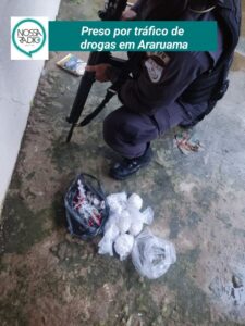 Leia mais sobre o artigo Preso por tráfico de  drogas em Araruama