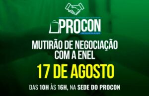 Leia mais sobre o artigo Procon aldeense realiza mutirão de renegociação de dívidas com a Enel nesta quinta-feira (17)