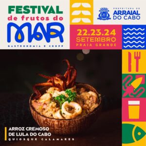 Leia mais sobre o artigo Festival de Frutos do Mar promete agitar a Praia Grande em Arraial do Cabo