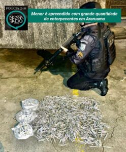 Leia mais sobre o artigo Menor é apreendido com grande quantidade de entorpecentes em Araruama