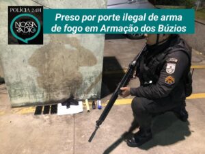 Leia mais sobre o artigo Preso por porte ilegal de arma de fogo em Armação dos Búzios