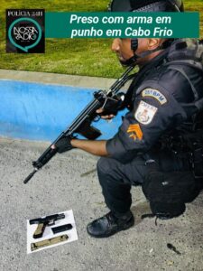 Leia mais sobre o artigo Preso com arma em  punho em Cabo Frio