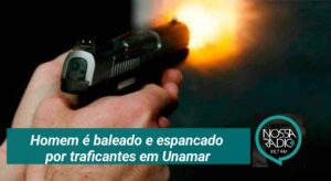 Leia mais sobre o artigo Homem é baleado e espancado  por traficantes em Unamar