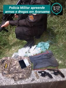 Leia mais sobre o artigo Polícia Militar apreende  armas e drogas em Araruama