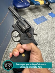 Leia mais sobre o artigo Preso por porte ilegal de arma de fogo em Cabo Frio