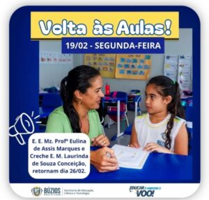Leia mais sobre o artigo Preparativos para o reinício das aulas nas escolas municipais de Búzios dia 19 de fevereiro