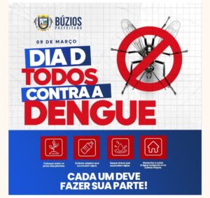 Leia mais sobre o artigo Prefeitura de Búzios promove Dia D de prevenção à dengue em 9 de março