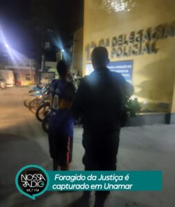 Leia mais sobre o artigo Foragido da Justiça é  capturado em Unamar