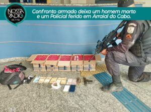 Leia mais sobre o artigo Confronto armado deixa um homem morto e um Policial ferido em Arraial do Cabo.