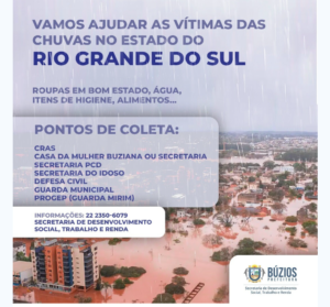 Leia mais sobre o artigo Prefeitura de Búzios arrecada donativos para vítimas das chuvas no Rio Grande do Sul