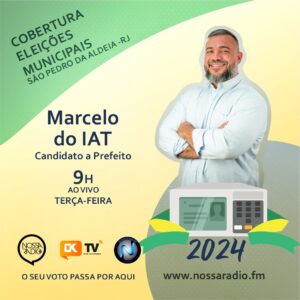 Leia mais sobre o artigo Marcelo do IAT, candidato a Prefeito de São Pedro, será o entrevistado desta terça na Cobertura das Eleições Municipais da Nossa Rádio FM