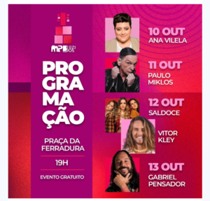 Leia mais sobre o artigo MPBúzios: maior evento da música popular brasileira começa nesta quinta-feira