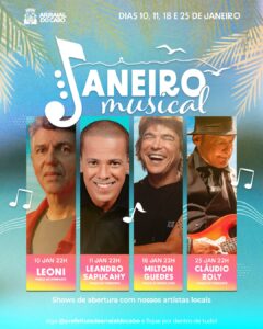 Leia mais sobre o artigo Vem aí o Janeiro Musical para agitar o verão de Arraial do Cabo!