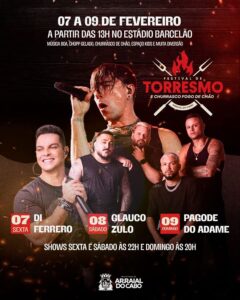 Leia mais sobre o artigo Di Ferrero, Glauco Zulo e Pagode do Adame são as atrações musicais do Festival do Torresmo  de Arraial do Cabo