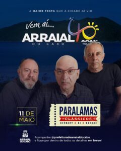 Leia mais sobre o artigo Os Paralamas do sucesso vão tocar em… Arraial!
