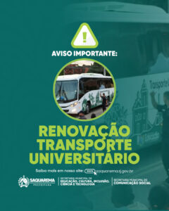 Leia mais sobre o artigo Prefeitura  de Saquarema iniciará período de renovação do Transporte Universitário
