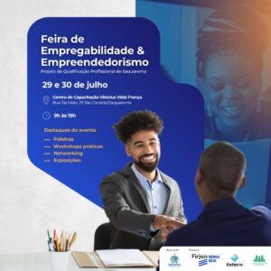 Leia mais sobre o artigo Prefeitura de Saquarema realiza Feira de Empregabilidade e Empreendedorismo nos dias 29 e 30 de julho