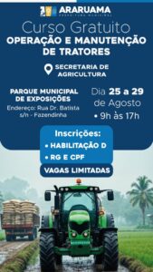 Leia mais sobre o artigo Araruama abre inscrições para curso gratuito de operação e manutenção de tratores