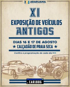 Leia mais sobre o artigo XI Expo de Veículos Antigos promete encantar o público em Praia Seca