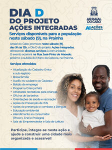 Leia mais sobre o artigo Dia D do projeto Ações Integradas leva serviços gratuitos à população neste sábado, na Prainha