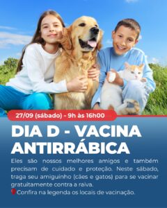 Leia mais sobre o artigo Arraial do Cabo realiza Campanha de Vacinação Antirrábica Animal