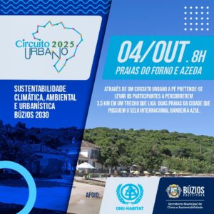 Leia mais sobre o artigo Búzios promove “Circuito Urbano 2025” entre as praias Bandeira Azul do Forno e Azeda