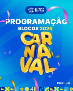 Leia mais sobre o artigo Carnaval em Búzios terá 08 dias de folia com 24 blocos espalhados pelo município