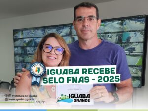 Leia mais sobre o artigo Iguaba Grande recebe Selo FNAS 2025 e é reconhecida pela boa gestão dos recursos da Assistência Social