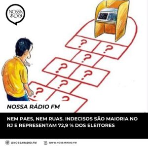 Leia mais sobre o artigo Nem Paes, nem Ruas. Indecisos são maioria no RJ e representam 72,9 % dos eleitores