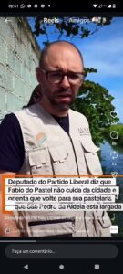 Leia mais sobre o artigo “Volte a fazer pastel”, dispara Deputado Estadual Alexandre Knoploch ao Prefeito de São Pedro em fiscalização na Lagoa