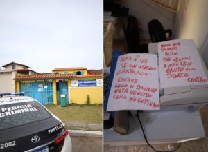Leia mais sobre o artigo Criminosos invadem unidade de saúde em Cabo Frio e deixam bilhetes após furto: ‘Pão velho! E não tem manteiga d’gato’