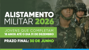 Leia mais sobre o artigo Alistamento militar obrigatório termina em 30 de junho