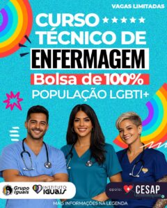 Leia mais sobre o artigo INCLUSÃO E EMPREGABILIDADE: bolsas integrais para curso técnico de enfermagem estão com inscrições abertas
