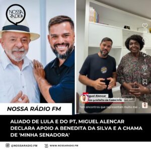 Leia mais sobre o artigo Aliado de Lula e do PT, Miguel Alencar declara apoio a Benedita da Silva e a chama de ‘ minha senadora’
