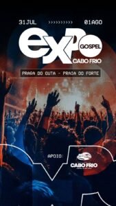Leia mais sobre o artigo Expo Gospel Cabo Frio 2026 será realizada nos dias 31 de julho e 1º de agosto na Praia do Forte