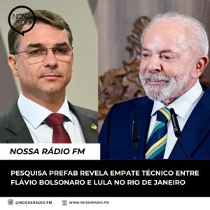 Leia mais sobre o artigo Pesquisa Prefab revela empate técnico entre Flávio Bolsonaro e Lula no Rio de Janeiro