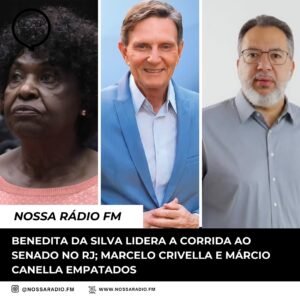 Leia mais sobre o artigo Benedita da Silva lidera a corrida ao Senado no RJ; Marcelo Crivella e Márcio Canella empatados