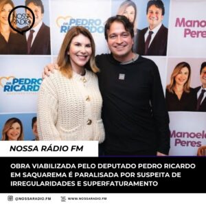 Leia mais sobre o artigo Obra viabilizada pelo Deputado Pedro Ricardo em Saquarema é paralisada por suspeita de irregularidades e superfaturamento