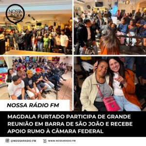 Leia mais sobre o artigo Magdala Furtado participa de grande reunião em Barra de São João e recebe apoio rumo à Câmara Federal