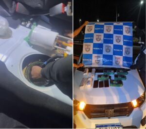 Leia mais sobre o artigo Nove quilos de drogas são encontrados em tanque de combustível de carro; casal é preso em São Pedro da Aldeia